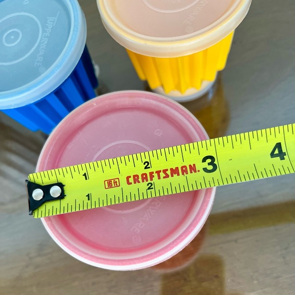 Set of 4 Tupperware Fluted Individual Jello Cup Molds Serving Dish Jel-ettes - Picture 12 of 15